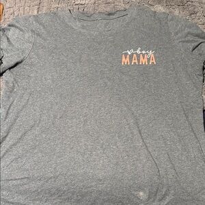 Gray 'Boy Mama' T-Shirt